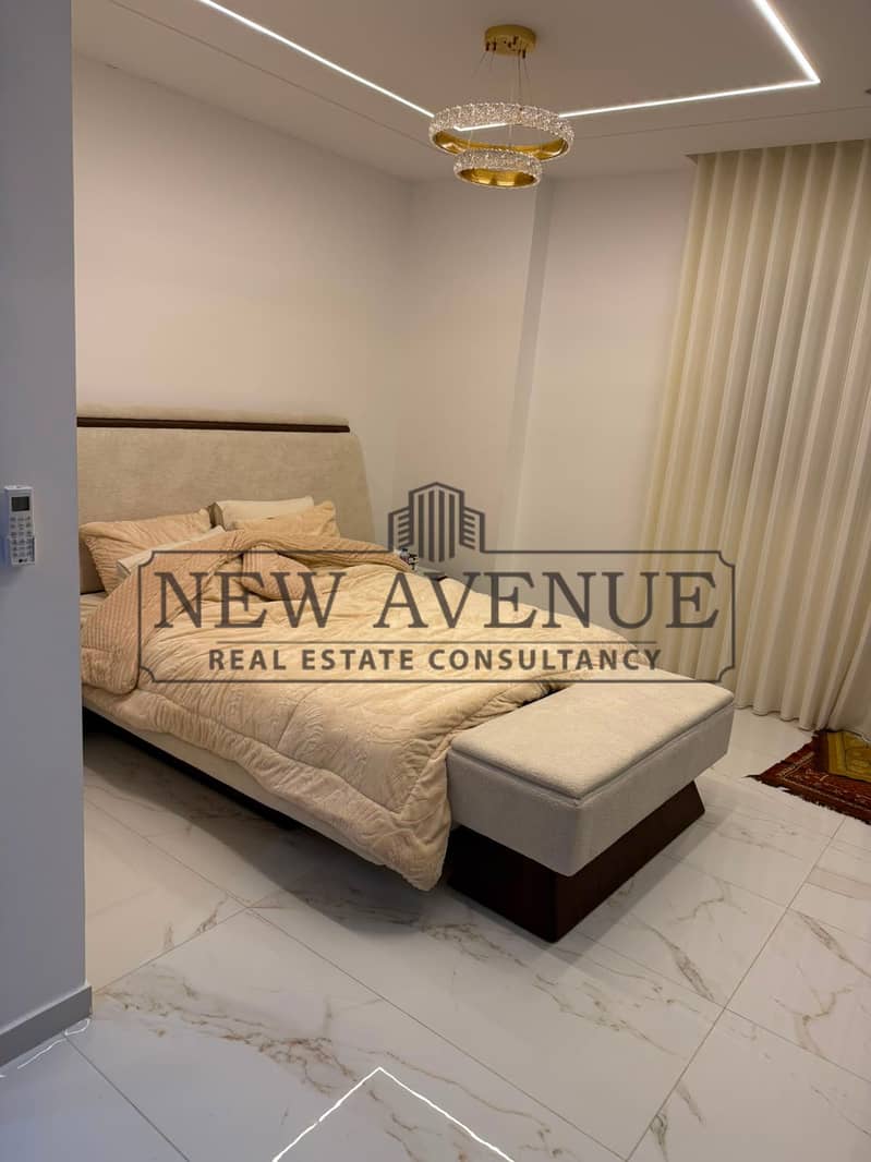 Apartment for Sale super lux finishing and furnished ready to move with open view in el yasmeen villas in new cairo - Aanzicht 5