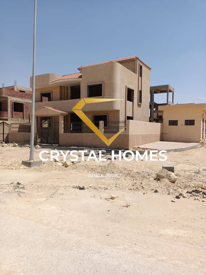 Independent villa in front of Palm Hills and Mall of Egypt and Dream Land, 400 meters of land at an unbeatable price. - Vista 2