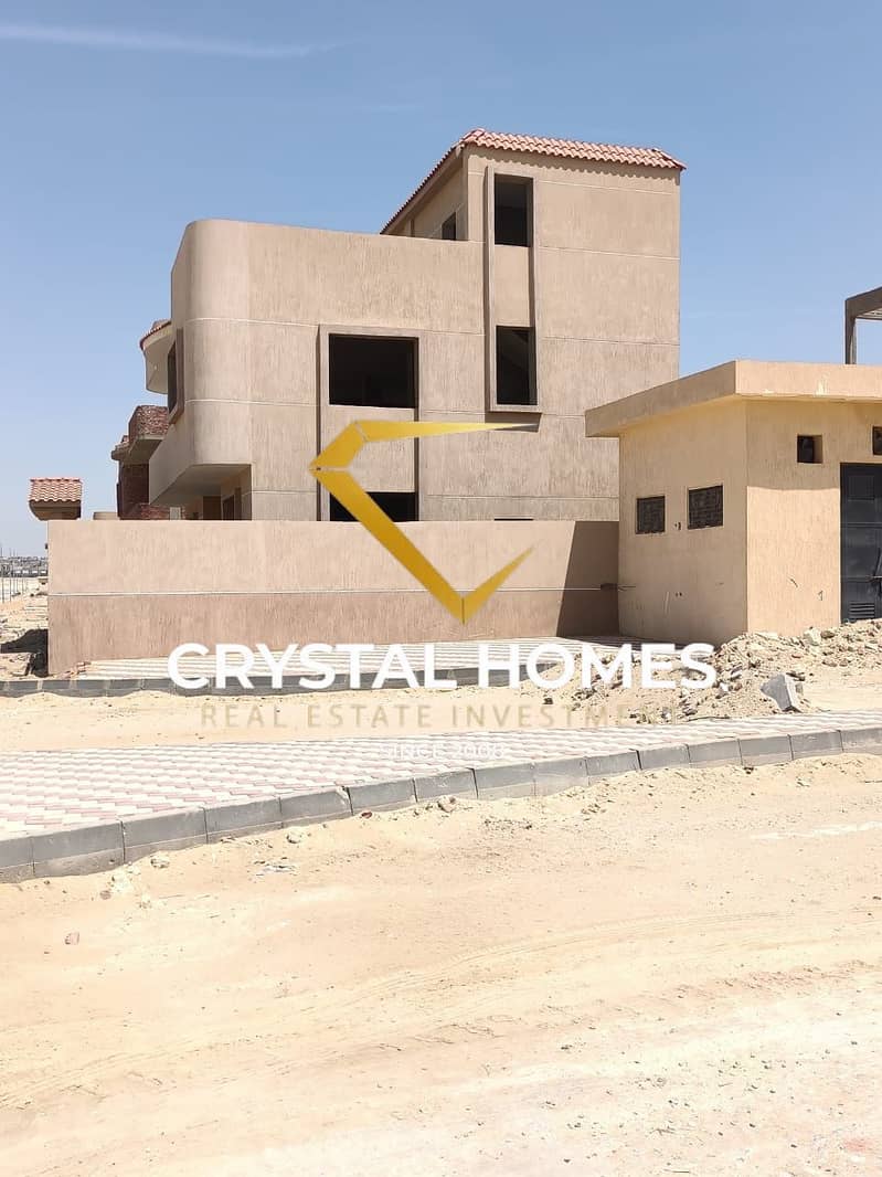 Independent villa in front of Palm Hills and Mall of Egypt and Dream Land, 400 meters of land at an unbeatable price. - Vista 3