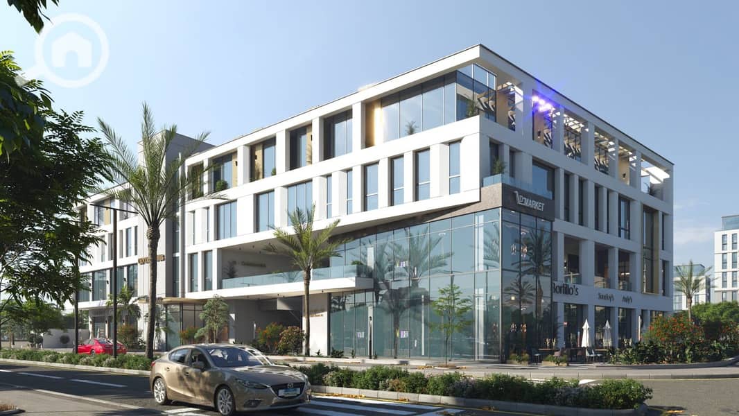 Shop for sale with a distinctive area of 22 meters in the strongest location with the highest investment return in October inside the Central Hub mall, at a price per meter and an amazing payment system under the management of a management and operation company. - Vista 4