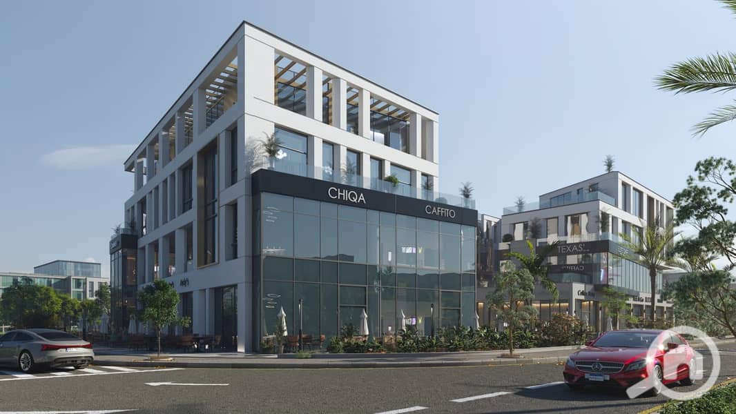 Shop for sale with a distinctive area of 22 meters in the strongest location with the highest investment return in October inside the Central Hub mall, at a price per meter and an amazing payment system under the management of a management and operation company. - Vista 5