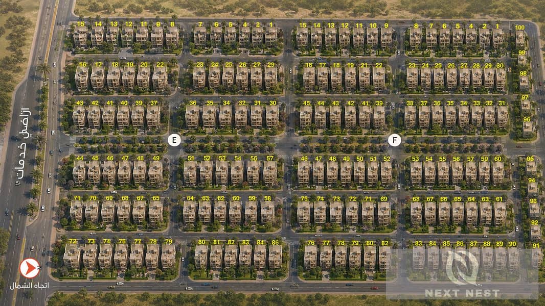 Prime Residential Land for Sale in New Sheikh Zayed - Bait Elwaten - 540 sqm - Altro