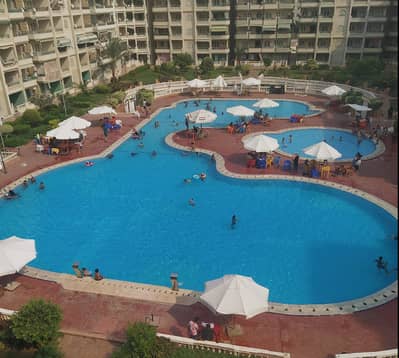 شاليه 2 غرفة نوم للايجار في عجمي، الإسكندرية - شاليه أرضي في العجمي على البيسين و ٥ دقايق للشاطي