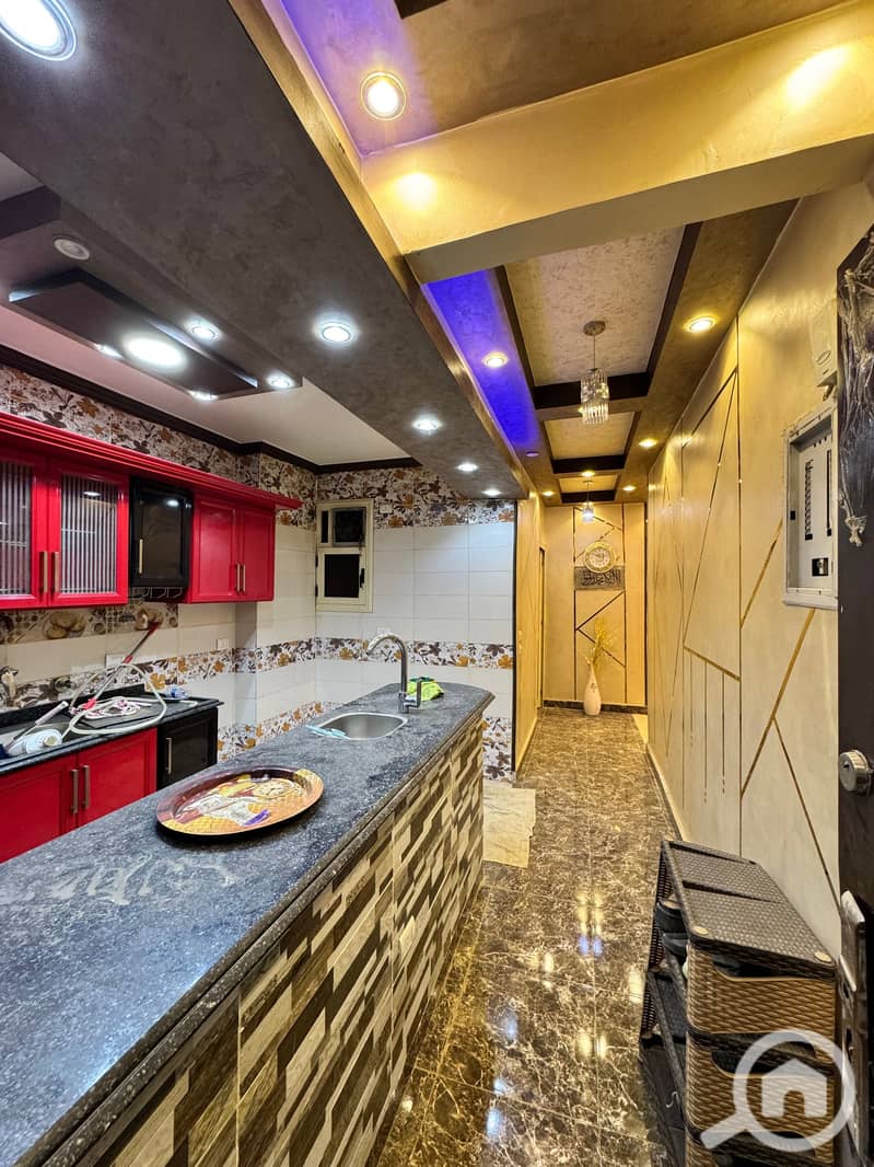 Apartment for rent, 175 sq m, with kitchen, on Al-Labini Street, Al-Haram - 3 bedrooms and 2 bathrooms - Meer