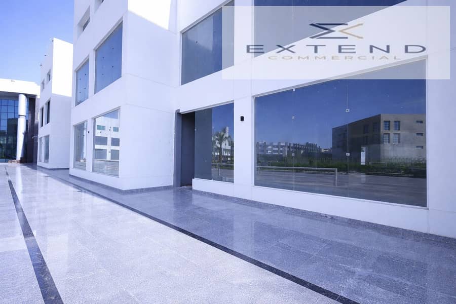 11 Modern storefront with clear reflections. png