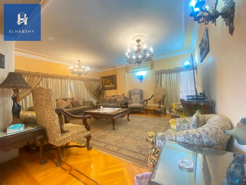 2 شقة للبيع فى المهندسين 158م قرب شارع شهاب الرئيسى ( تشطيب كلاسيكى رائع ) (2). jpeg