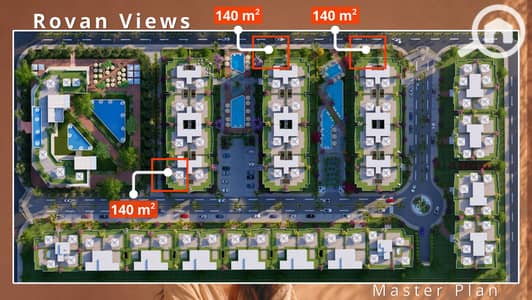 3 Bedroom Flat for Sale in Sheikh Zayed, Giza - Master Plan. png