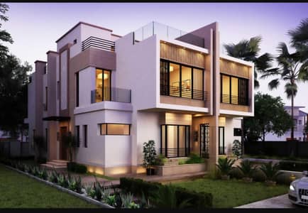 4 Bedroom Twin House for Sale in Sheikh Zayed, Giza - Twin House in Alma Compound فيلا توين في كمبوند ألما بالشيخ زايد