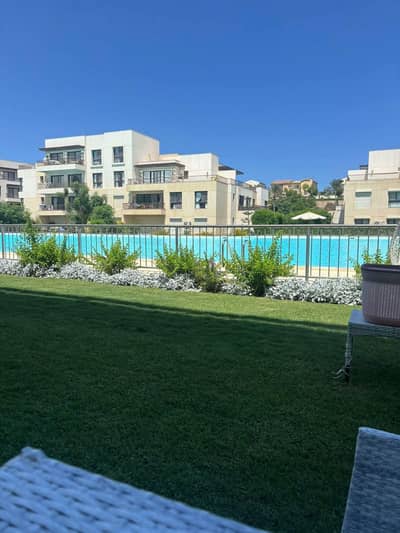 2 Bedroom Chalet for Rent in North Coast, Matruh - ارضي بجاردن للايجار مراسي بلانكا صف أول لاجون من المالك
