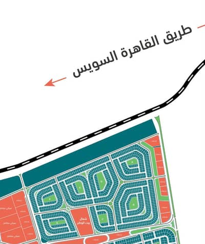 Land for Sale in New Cairo, Cairo - للبيع بالتجمع ارض دبل فيس على حديقه بالقرب من طريق السويس