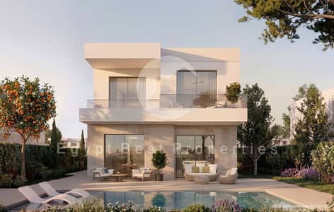 فیلا 6 غرف نوم للبيع في الساحل الشمالي، مطروح - Mediterranean - 4 bed villa - 301 - Back. png فیلا 6 غرف نوم للبيع في الساحل الشمالي، مطروح - Mediterranean - 4 bed villa - 301 - Back. png