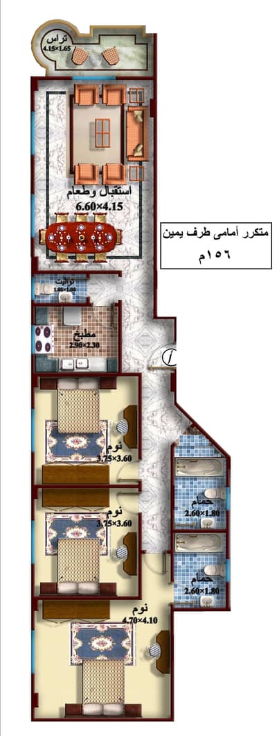 3 Bedroom Flat for Sale in Shorouk City, Cairo - شقة للبيع ١٥٦م - مدينة الشروق ٢