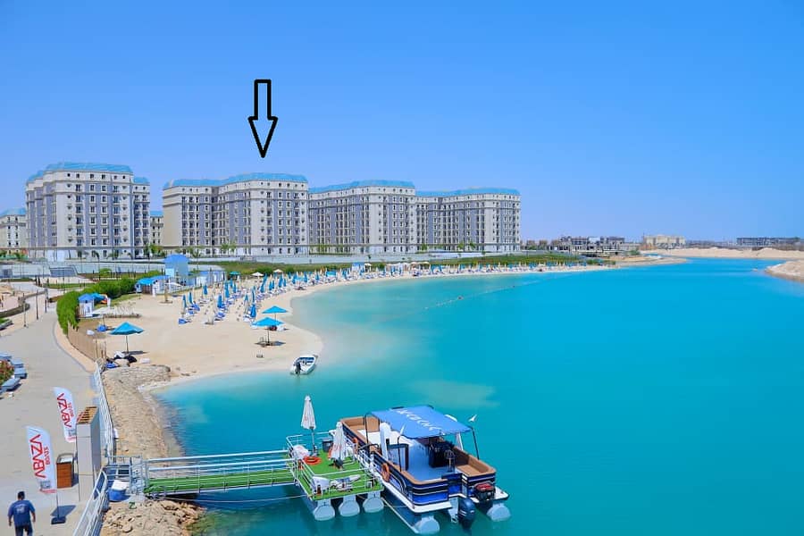 Luxury 2BR Apartment – Direct Lagoon Access and View - New Alamein Luxury 2BR Apartment – Direct Lagoon Access and View - New Alamein
