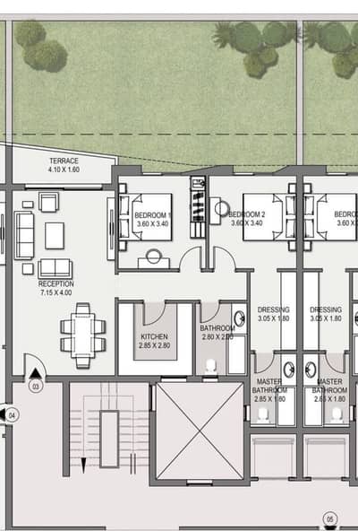 2 Bedroom Apartment for Sale in New Cairo, Cairo - Taj City - Origami Project 2 Bedroom Apartment for Sale in New Cairo, Cairo - Taj City - Origami Project