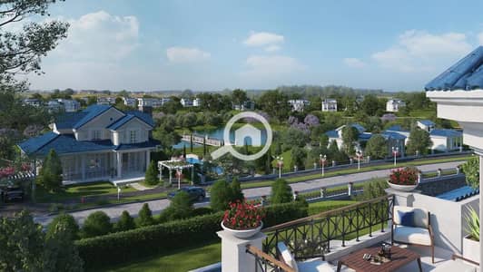 3 Bedroom Duplex for Sale in New Cairo, Cairo - CAM03-balcony view00. jpg 3 Bedroom Duplex for Sale in New Cairo, Cairo - CAM03-balcony view00. jpg