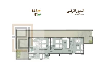 فلیٹ 3 غرف نوم للبيع في القاهرة الجديدة، القاهرة - G1-Right. jpg