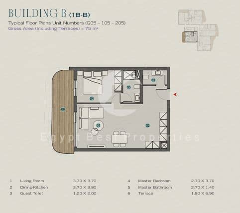 3 1 bed. PNG