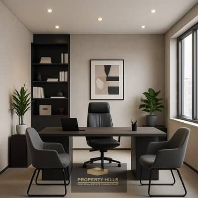 Office for Sale in Sheikh Zayed, Giza - Chic Minimal Office_ Clean Lines, Calm Focus. jpeg Office for Sale in Sheikh Zayed, Giza - Chic Minimal Office_ Clean Lines, Calm Focus. jpeg