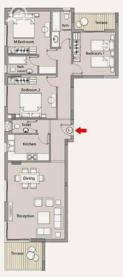 3 Bedroom Flat for Sale in New Cairo, Cairo - 1000013564. jpg 3 Bedroom Flat for Sale in New Cairo, Cairo - 1000013564. jpg
