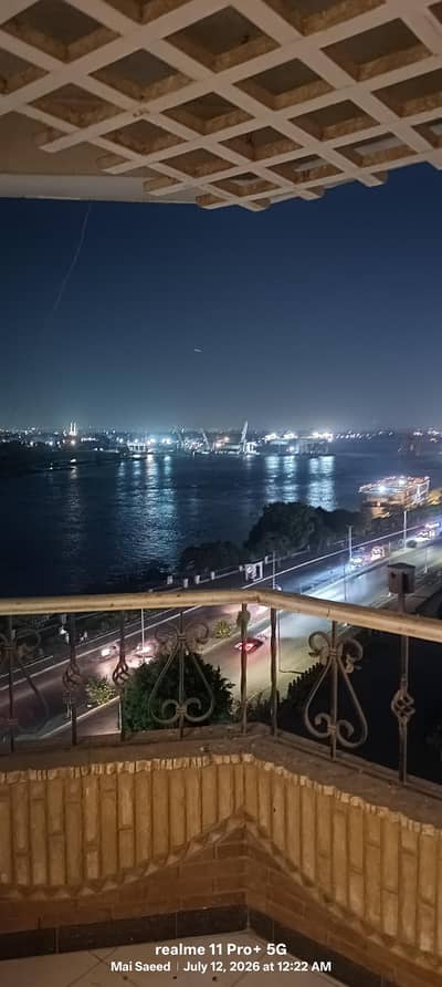 3 Bedroom Apartment for Rent in Maadi, Cairo - شقه مفروشه للإيجار علي كورنيش النيل طره المعادي