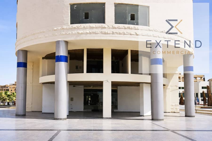 6 Modern building with grand entrance. png
