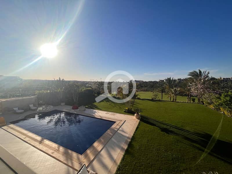 Modern Apartment furnished looking at Golf in katameya Dunes