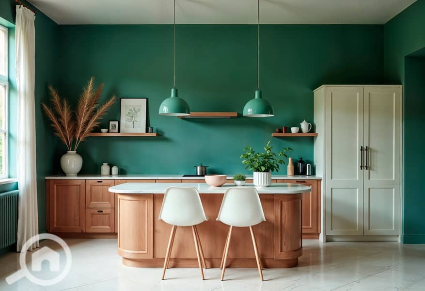 9 modern-green-kitchen-interior-with-island-white-chairs. jpg