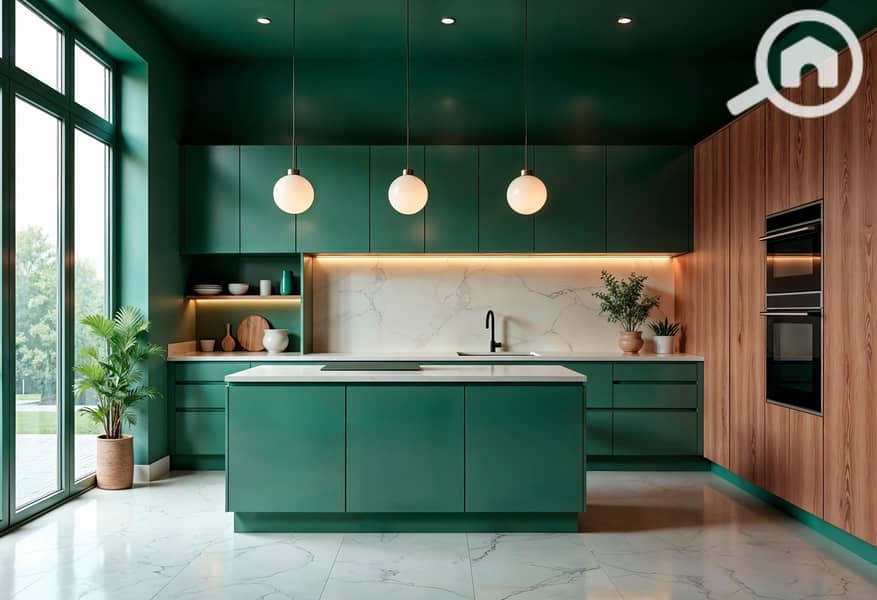 8 modern-green-kitchen-interior-with-island-wood-cabinets. jpg