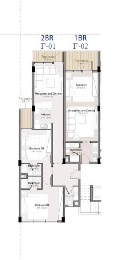 2 Bedroom Chalet for Sale in North Coast, Matruh - شاليه Corner أرضي للبيع في بيانكي | 103م + جاردن 114م | غرفتين