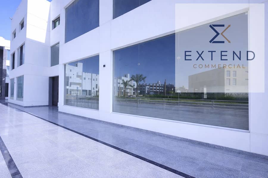 10 Modern commercial building exterior at midday. png