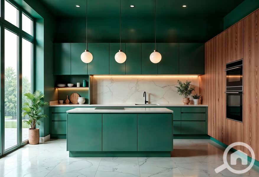 8 modern-green-kitchen-interior-with-island-wood-cabinets. jpg