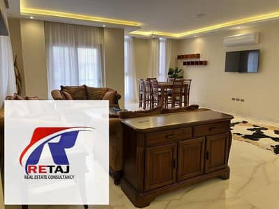 شقة 3 غرف نوم للايجار في القاهرة الجديدة، القاهرة - شقة للإيجار مفروشة بالكامل تشطيب فندقي بالأندلس 2 – التجمع الخامس موقع متميز فيو مفتوح بالقرب من جميع الخدمات امن وحراسه
