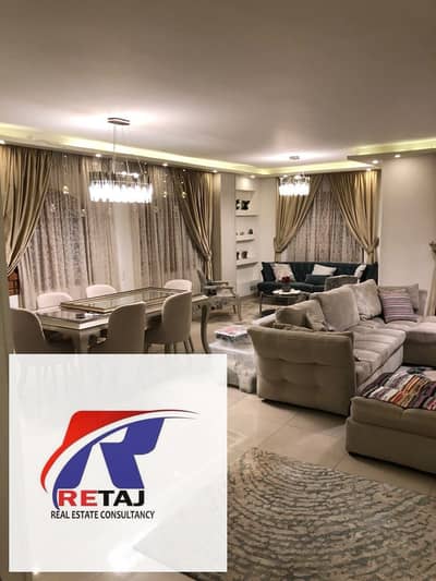 2 Bedroom Flat for Rent in New Cairo, Cairo - Furnished apartment for rent, 200 square meters, in the Fifth Settlement, Fifth Settlement villas.