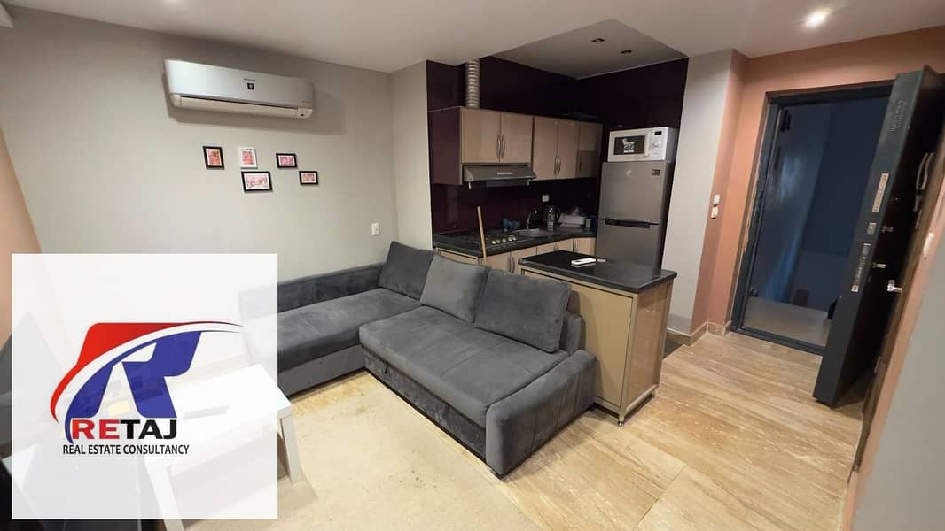 Furnished Studio Apartment for Rent in Al Banafseg 10, First Settlement Prime location, open view, close to all services, security and guards Furnished Studio Apartment for Rent in Al Banafseg 10, First Settlement Prime location, open view, close to all services, security and guards