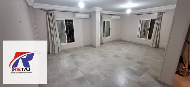 3 Bedroom Duplex for Rent in New Cairo, Cairo - Duplex for rent with kitchen and air conditioning, ultra-super-lux finishing in Al Banafseg Villas - First Settlement Prime location, open view
