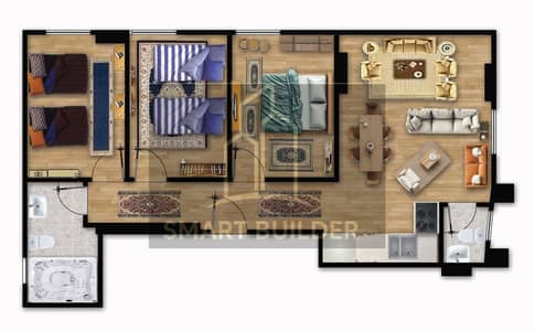 3 Bedroom Flat for Sale in Heliopolis, Cairo - م الجديدة 2. jpeg 3 Bedroom Flat for Sale in Heliopolis, Cairo - م الجديدة 2. jpeg