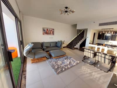 2 Bedroom Duplex for Rent in New Cairo, Cairo - Fully Furnished Duplex | Porto New Cairo | Direct 90th St | AUC