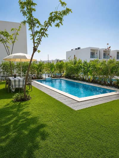 3 Bedroom Chalet for Rent in North Coast, Matruh - فيلا للايجار بحديقة وحمام سباحة خاص في بورتو جولف العلمين