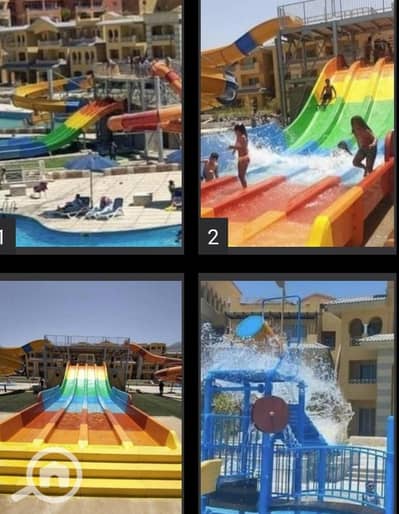 2 Bedroom Chalet for Rent in Ain Sukhna, Suez - شاليه للايجار في بورتو السخنة-اكو العاب مائيه الكربيان من المالك مباشر