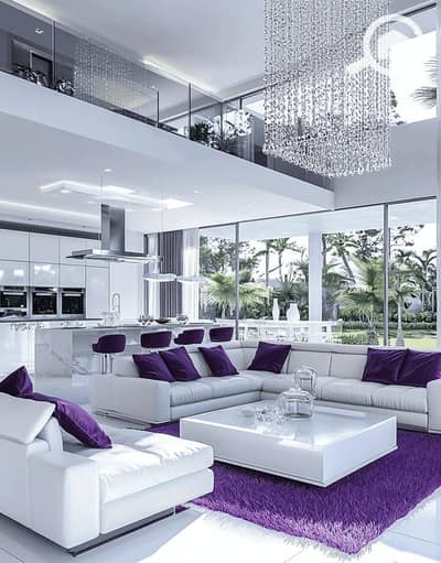 3 Bedroom Twin House for Sale in Sheikh Zayed, Giza - boomrepeat_Modern_living_room_design_with_white_and_purple_colo_d0069af8-ec2b-459e-8f84-a8c5c500caf8-1-801x1024. png 3 Bedroom Twin House for Sale in Sheikh Zayed, Giza - boomrepeat_Modern_living_room_design_with_white_and_purple_colo_d0069af8-ec2b-459e-8f84-a8c5c500caf8-1-801x1024. png