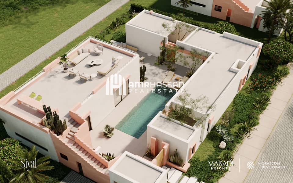 2 Courtyard - One Storey Villa 210 Unit - Areal Shot. png