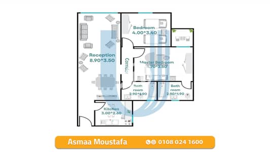 2 Bedroom Flat for Sale in Smoha, Alexandria - 1. png 2 Bedroom Flat for Sale in Smoha, Alexandria - 1. png