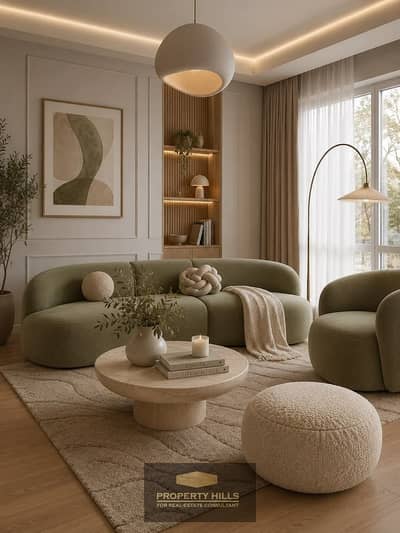 3 Bedroom Apartment for Sale in 6th of October, Giza - Warm Minimalist Living Room ✨. jpeg 3 Bedroom Apartment for Sale in 6th of October, Giza - Warm Minimalist Living Room ✨. jpeg