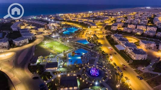 2 Bedroom Chalet for Sale in North Coast, Matruh - Amwaj-North-Coast-Layout-1. jpg 2 Bedroom Chalet for Sale in North Coast, Matruh - Amwaj-North-Coast-Layout-1. jpg
