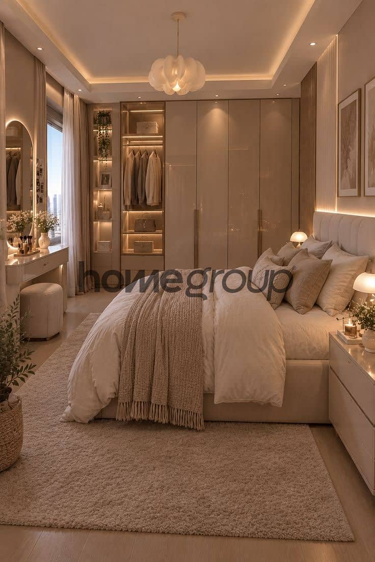 3 Modern Beige Bedroom Ideas _ Cozy Luxury Bedroom Decor. jpg