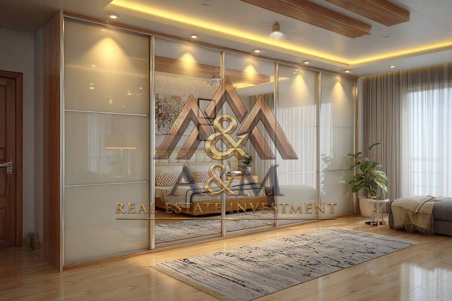 2 5-door-modern-sliding-wardrobe-design-with-warm-lighting-and-glass-finish-img. jpg