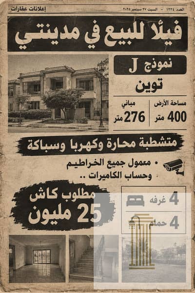 فیلا 4 غرف نوم للبيع في مدينتي، القاهرة - 37d53a5f-ca1f-4564-bfaf-57760568a61e. png