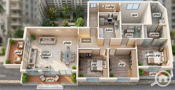 شقة 3 غرف نوم للبيع في القاهرة الجديدة، القاهرة - c298b75a-07e7-4153-abc9-19d8cc037d4c. jpg