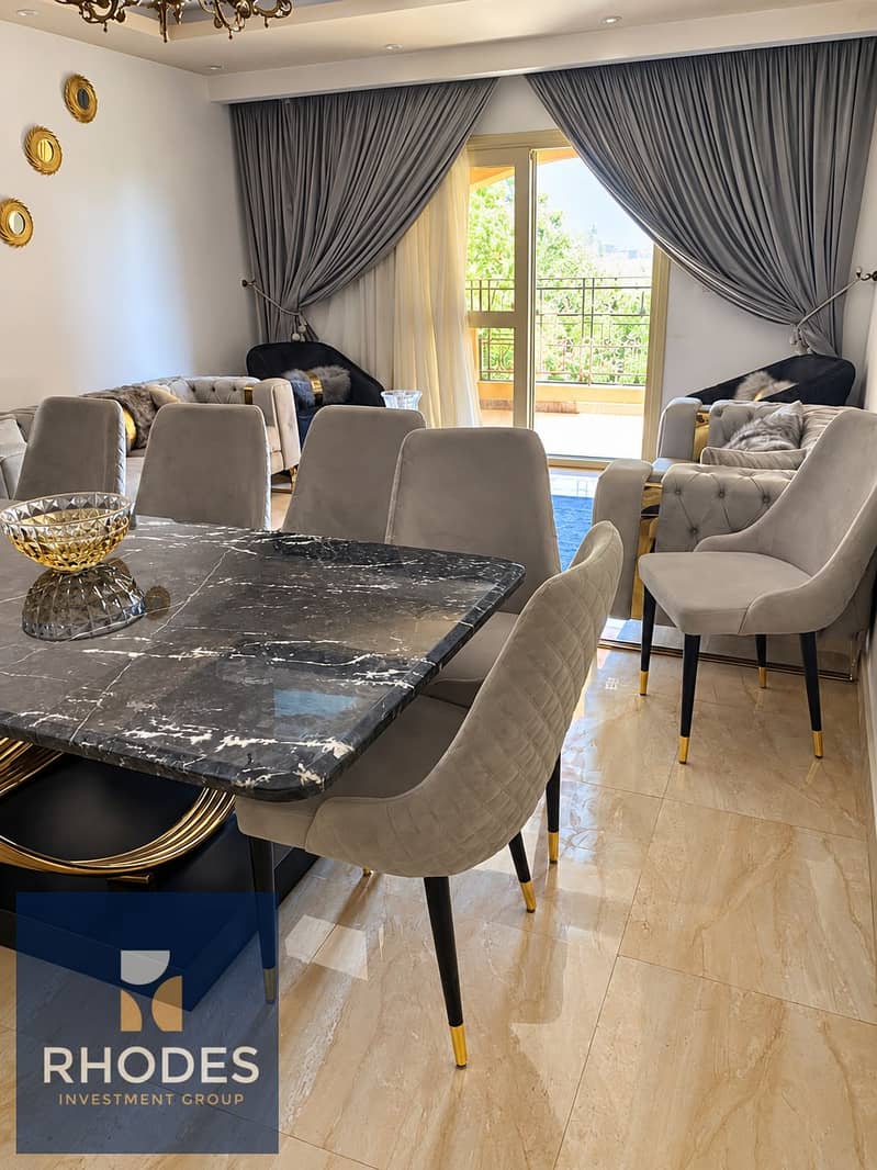 8 Luxurious Gray and Gold Living-Dining Room. png