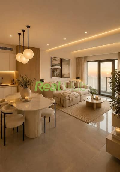 شقة 3 غرف نوم للبيع في شيراتون، القاهرة - Cozy Luxury Apartment Living Room with Ocean View 🌅🤎. jpeg شقة 3 غرف نوم للبيع في شيراتون، القاهرة - Cozy Luxury Apartment Living Room with Ocean View 🌅🤎. jpeg